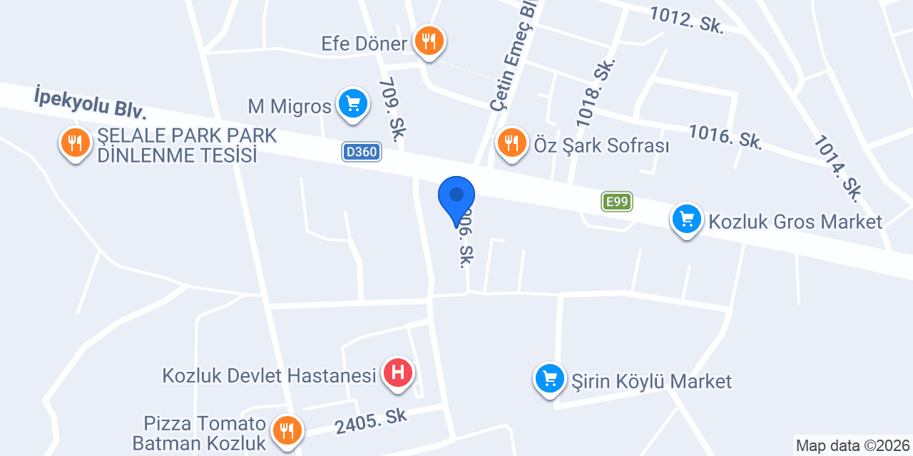 Berfin Çiçekçilik konumu
