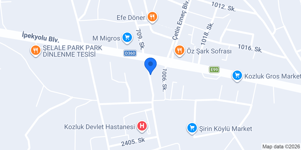 Azer Rent A Car konumu