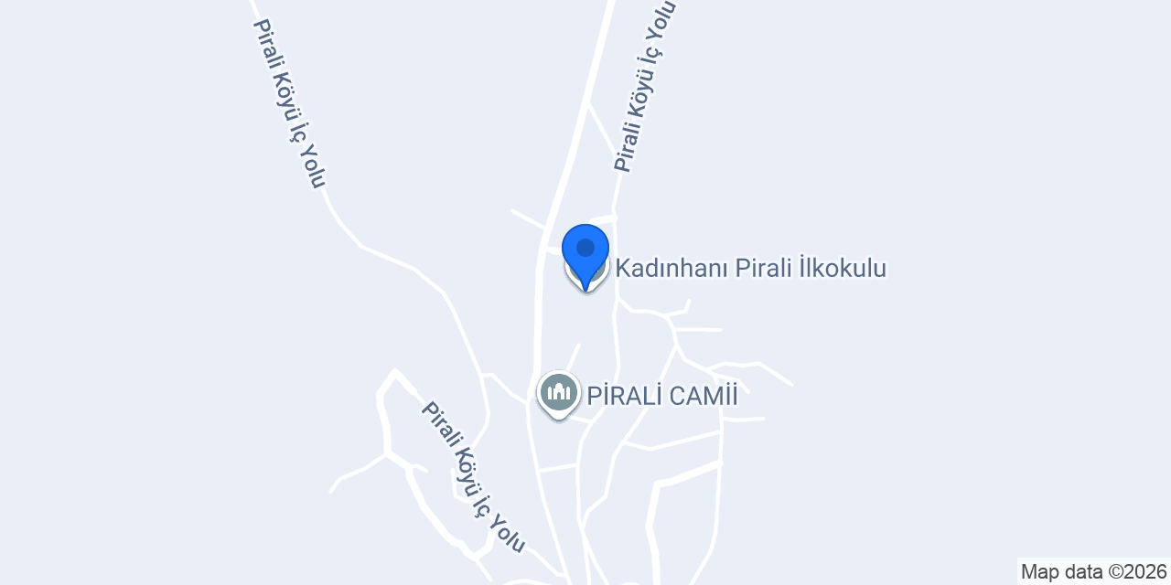 Kadınhanı Pirali İlkokulu konumu