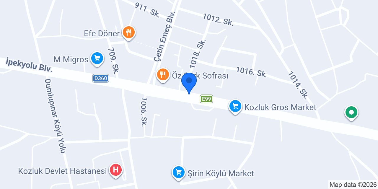 Baz unlu mamülleri konumu