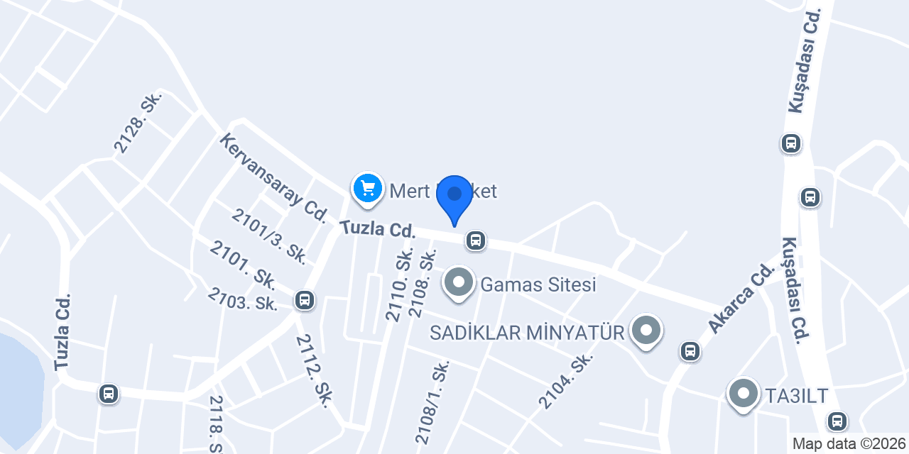 Akarca Elite Pansiyon konumu