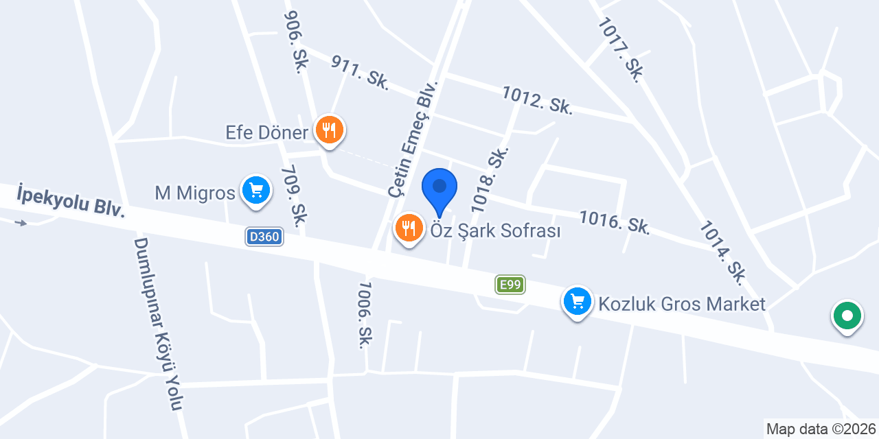 ONUK börektatlı salonu konumu