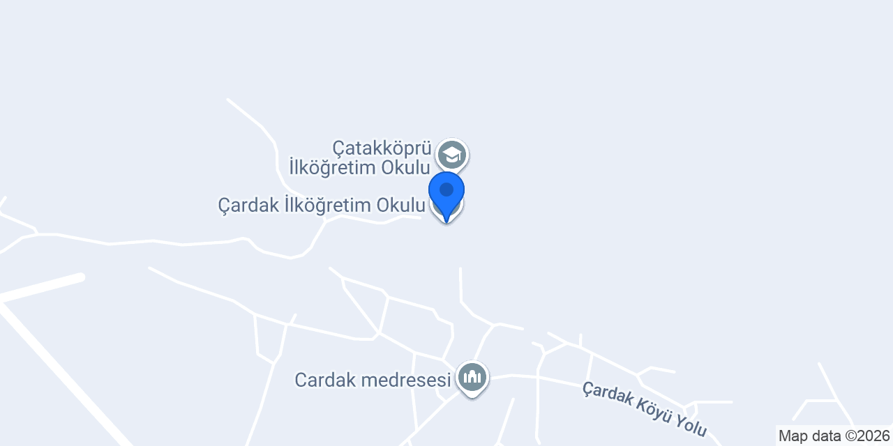 Çardak İlköğretim Okulu konumu