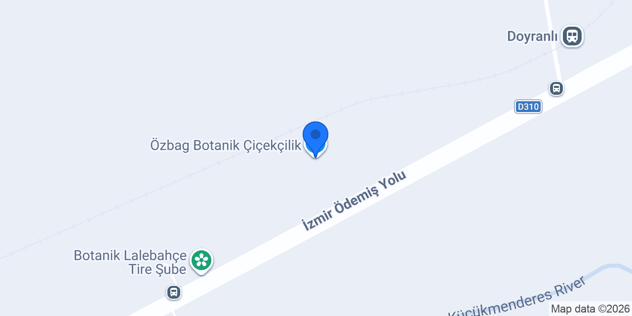 Özbag Botanik Çiçekçilik konumu