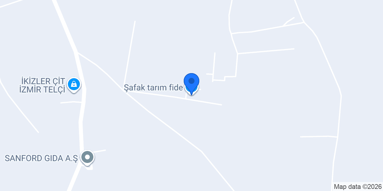 Şafak tarım fide konumu