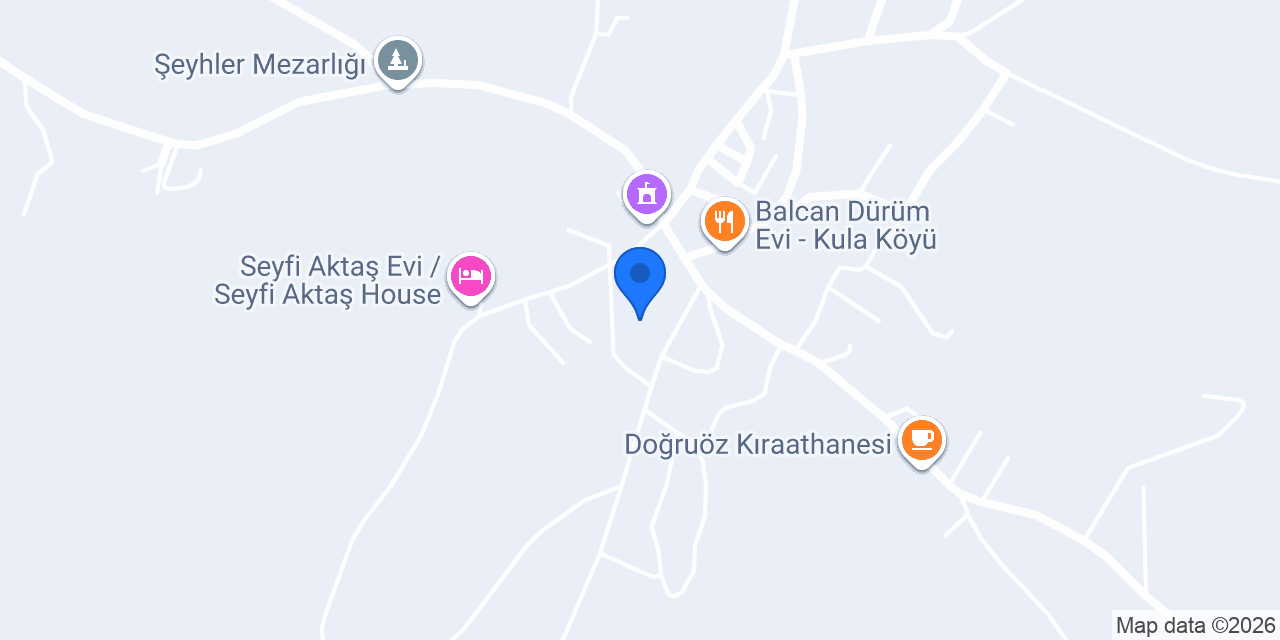 Kula İlkokulu konumu