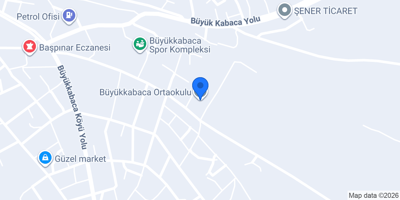 Büyükkabaca Ortaokulu konumu