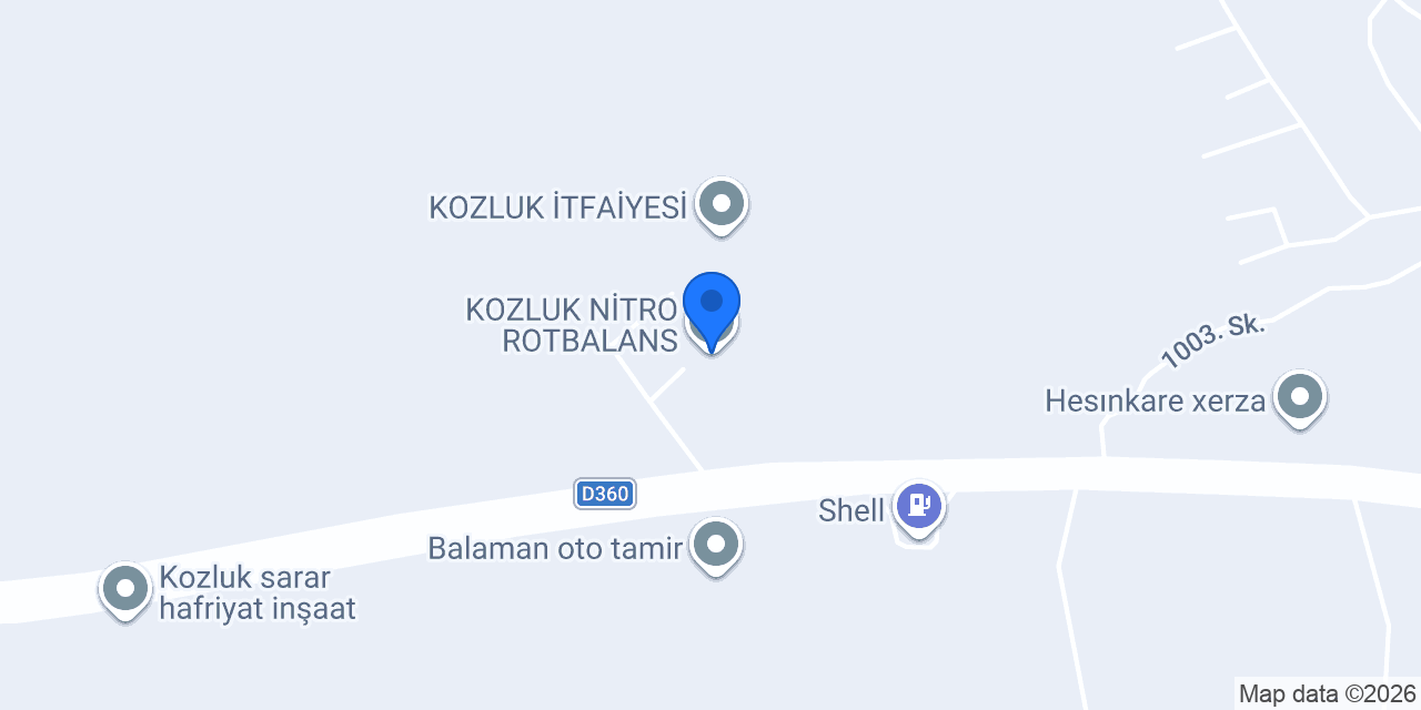 KOZLUK NİTRO ROTBALANS konumu