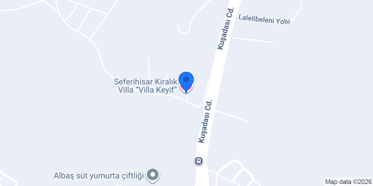 Seferihisar Kiralık Villa “Villa Keyif” konumu