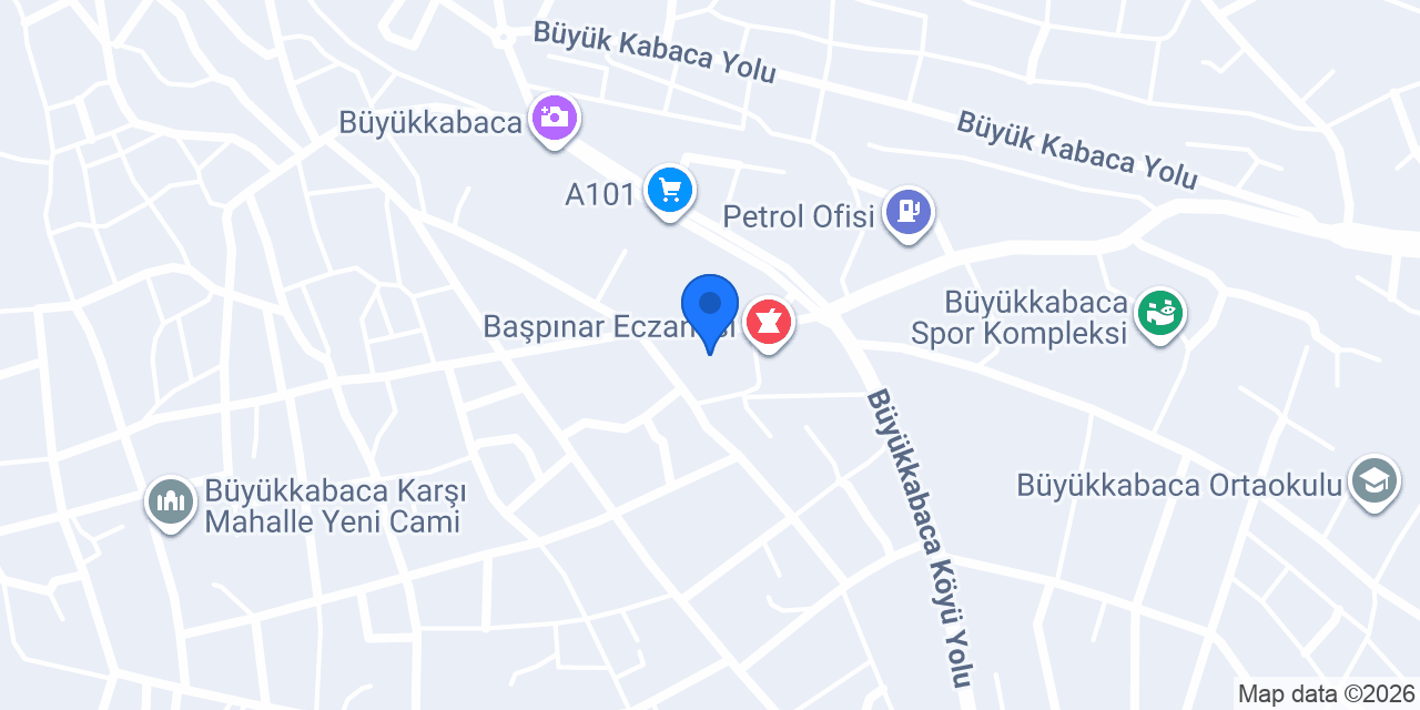 Büyükkabaca Aile Sağlık Merkezi konumu