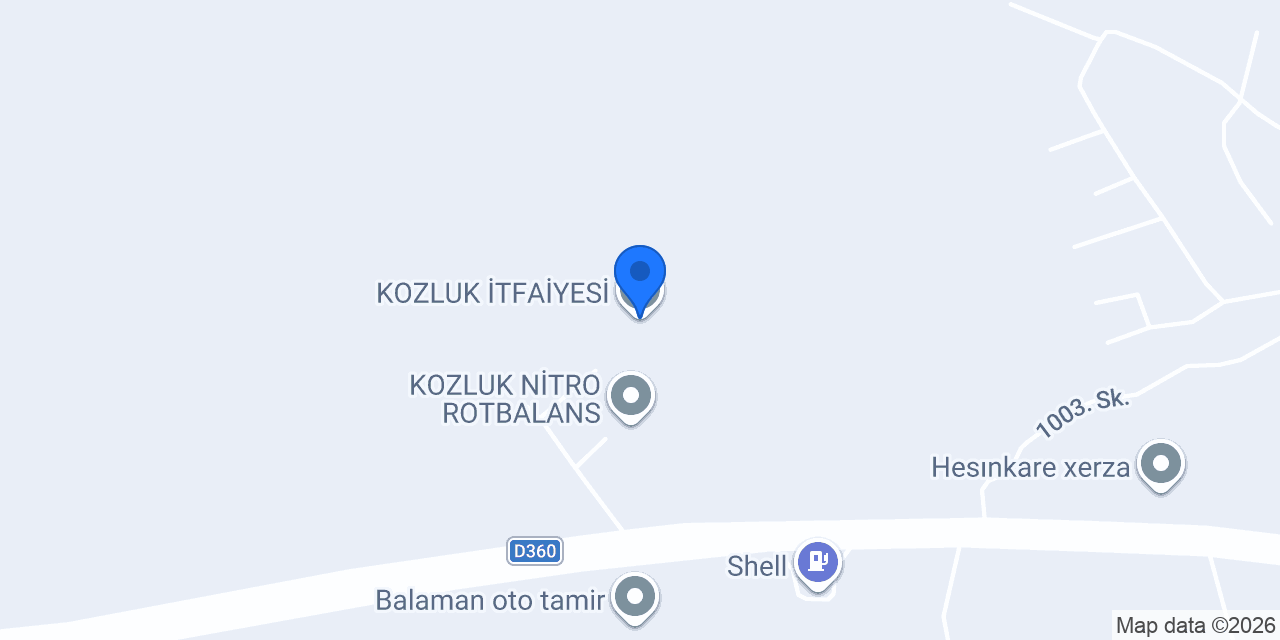 KOZLUK İTFAİYESİ konumu