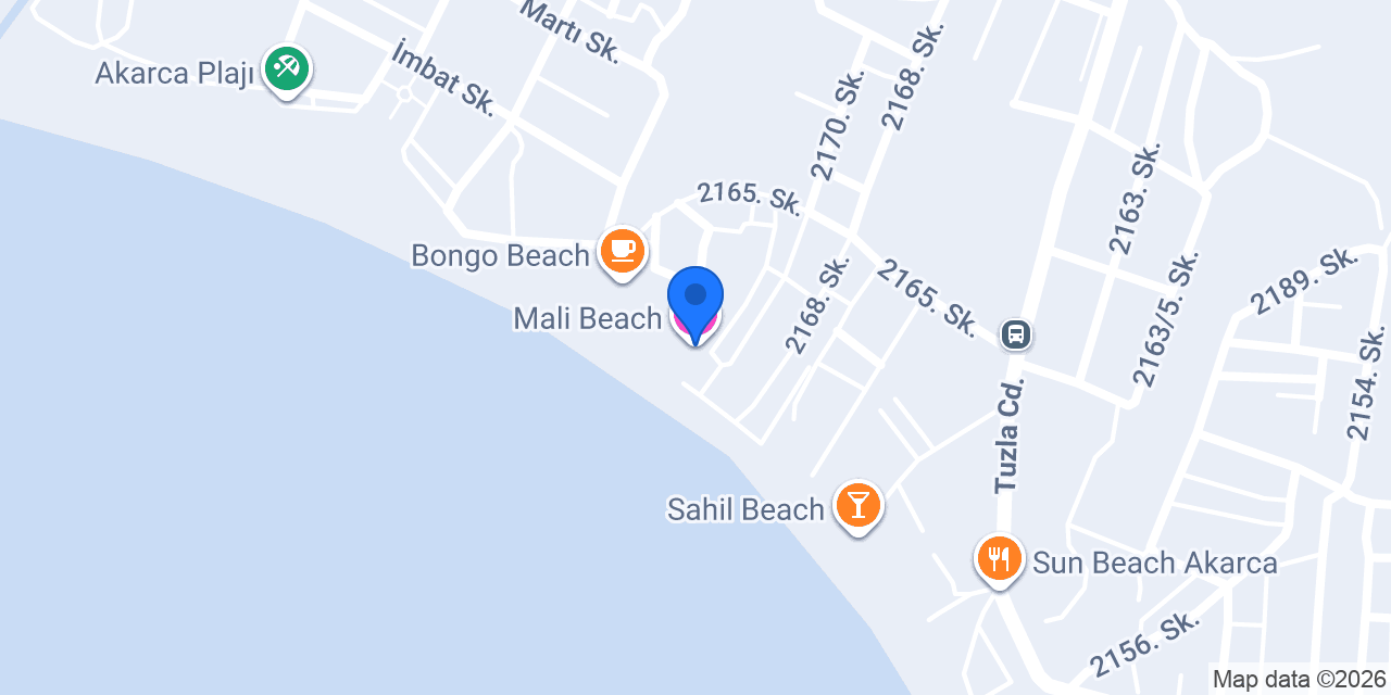 Mali Beach konumu