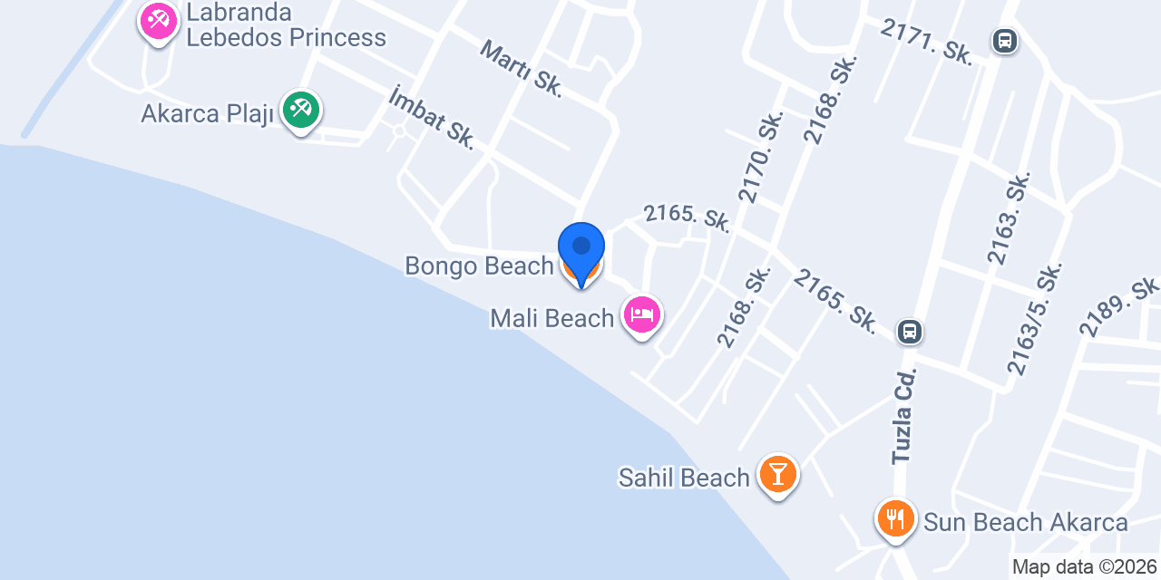 Bongo Beach konumu