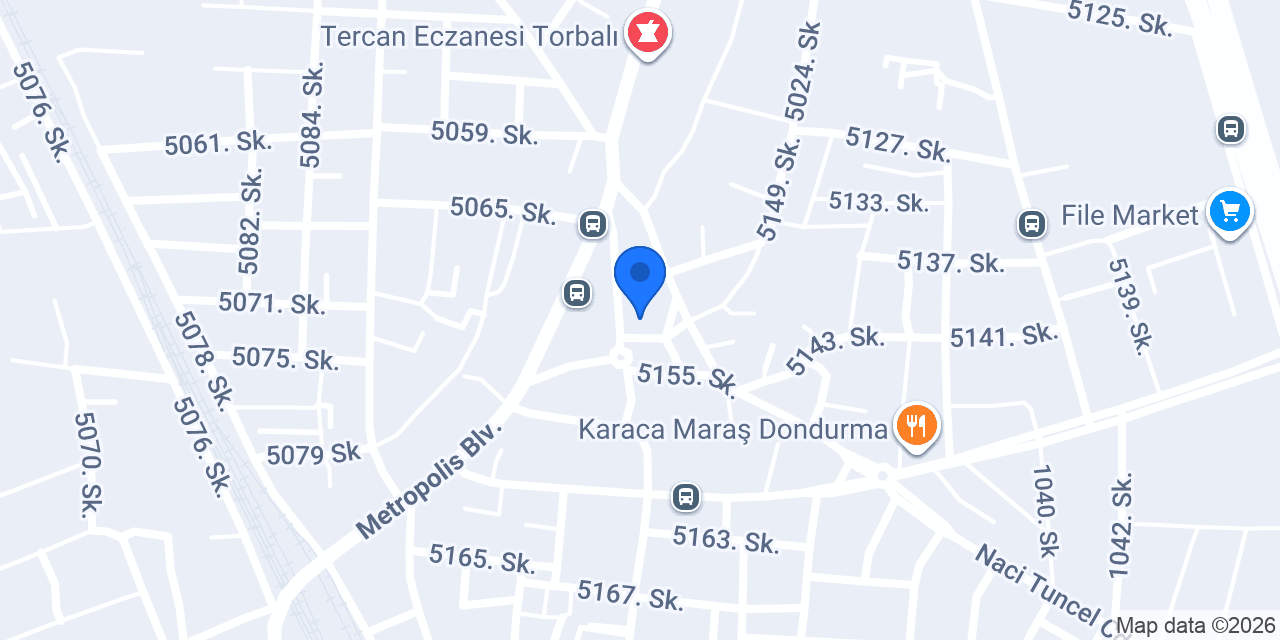BİZİM Terzi konumu