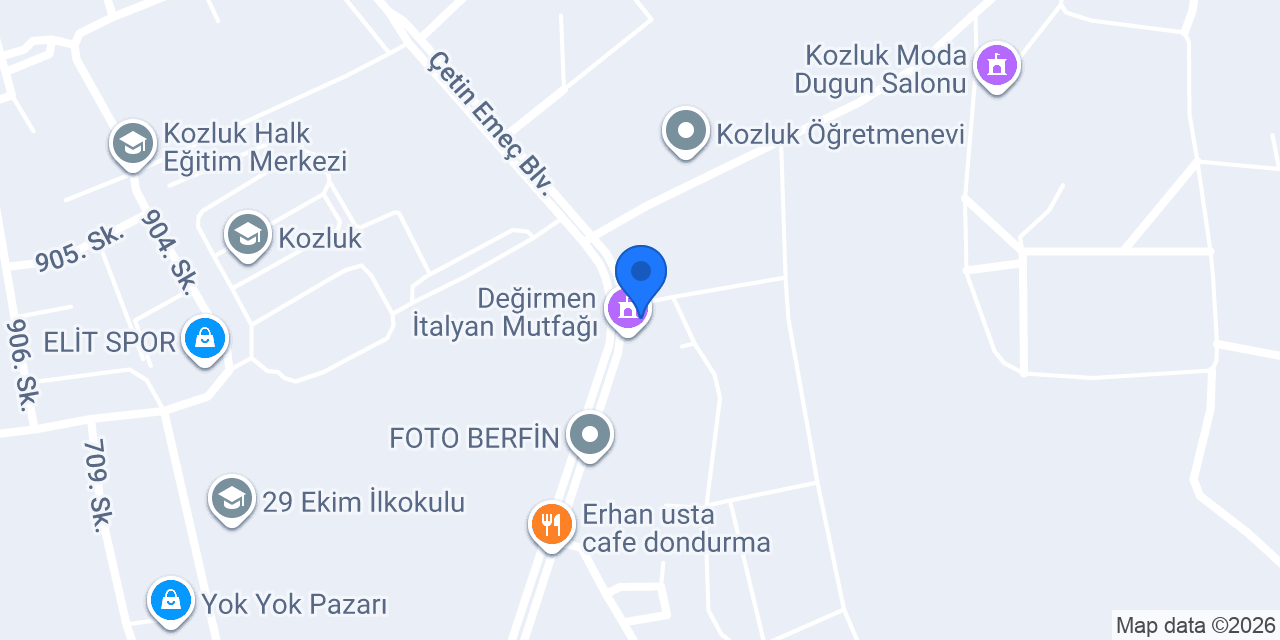 Oses Çiğ Köfte konumu