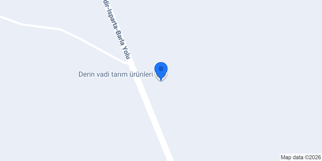 Derin vadi tarım ürünleri konumu