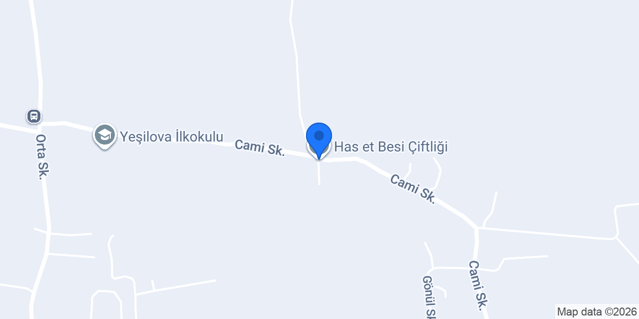 Has et Besi Çiftliği konumu