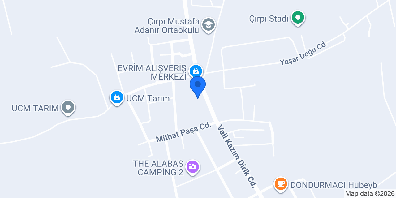 Çırpı İlkokulu konumu