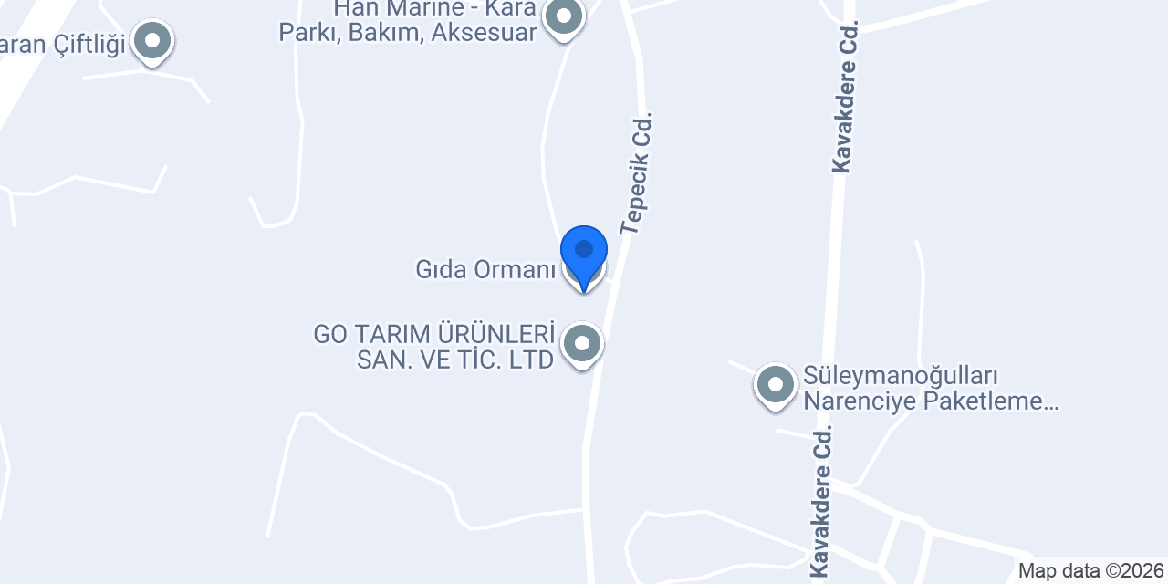 Gıda Ormanı konumu