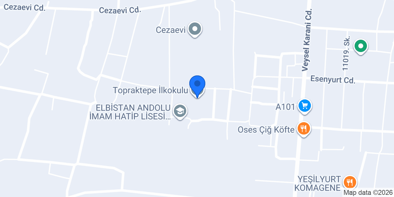 Topraktepe İlkokulu konumu