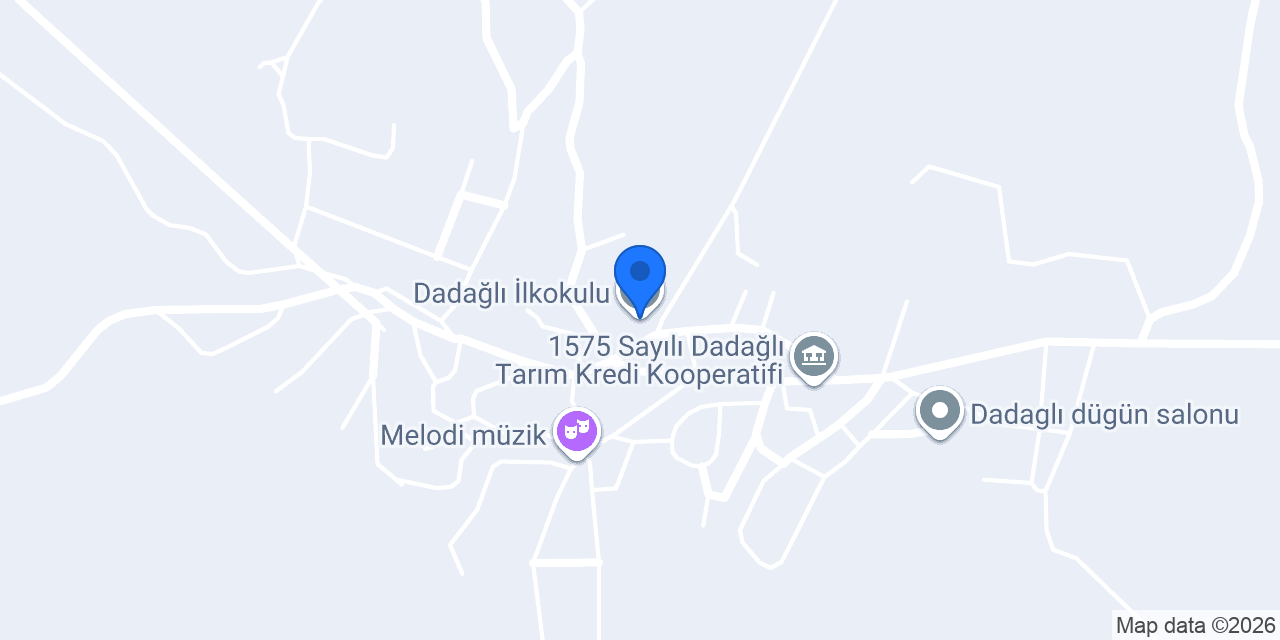 Dadağlı İlkokulu konumu