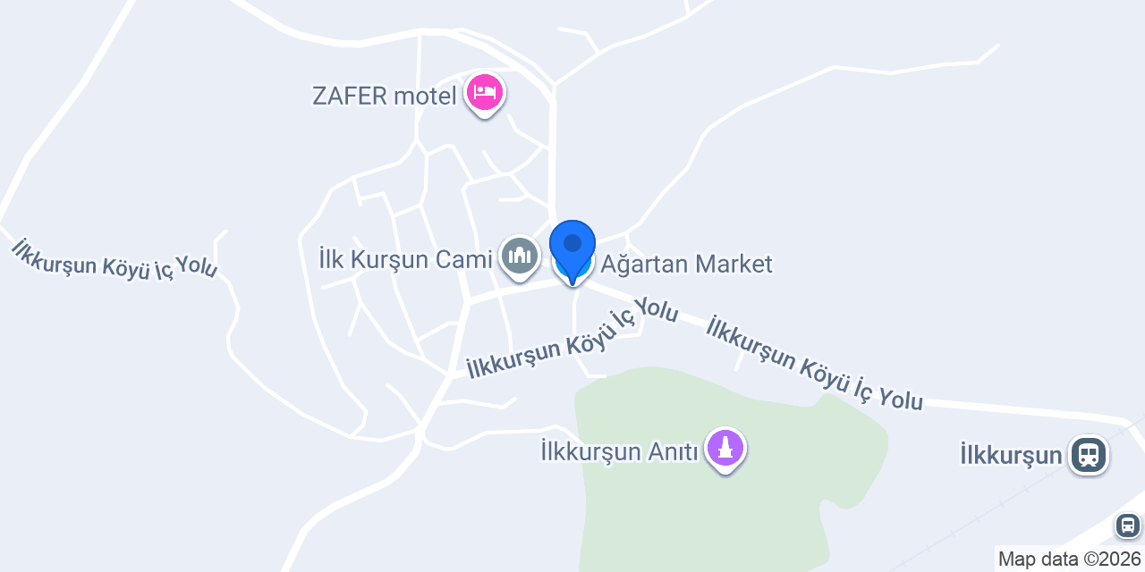 Ağartan Market konumu