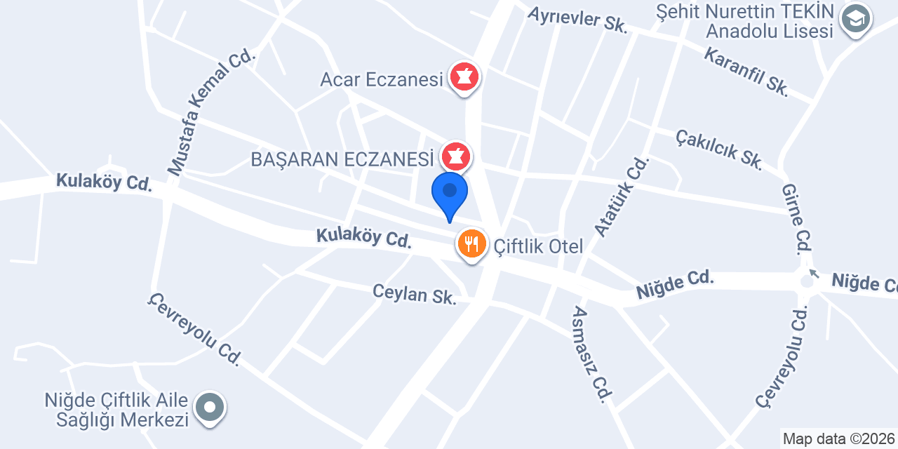 Mehmet Özkan Veteriner Kliniği konumu