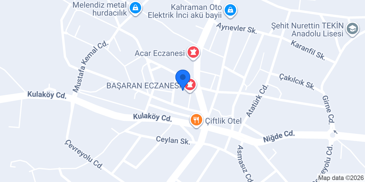 Çiftlik Kervan Dondurma konumu