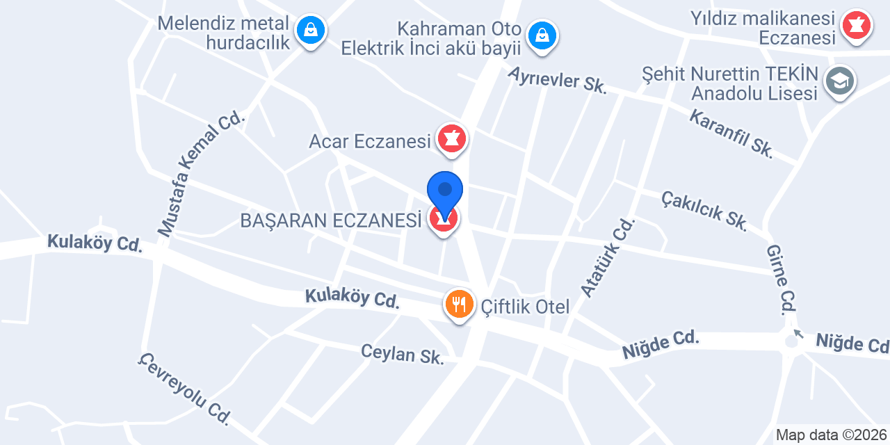 PT LASTİK-Çiftlik Oto Lastik konumu