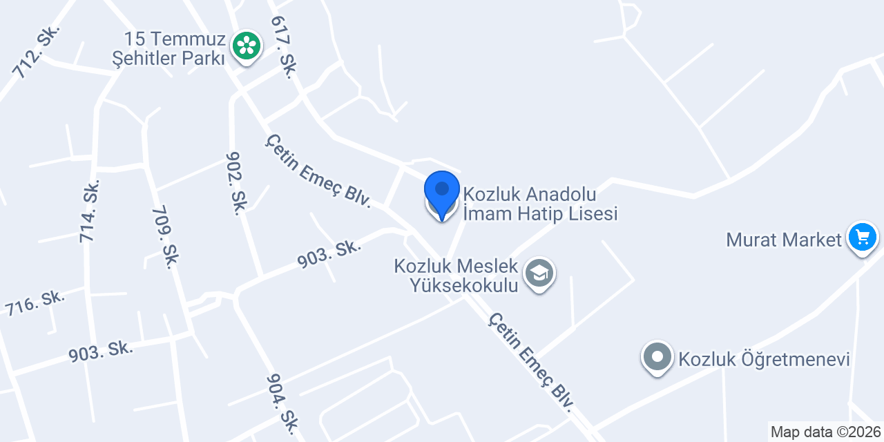 Kozluk Anadolu İmam Hatip Lisesi konumu