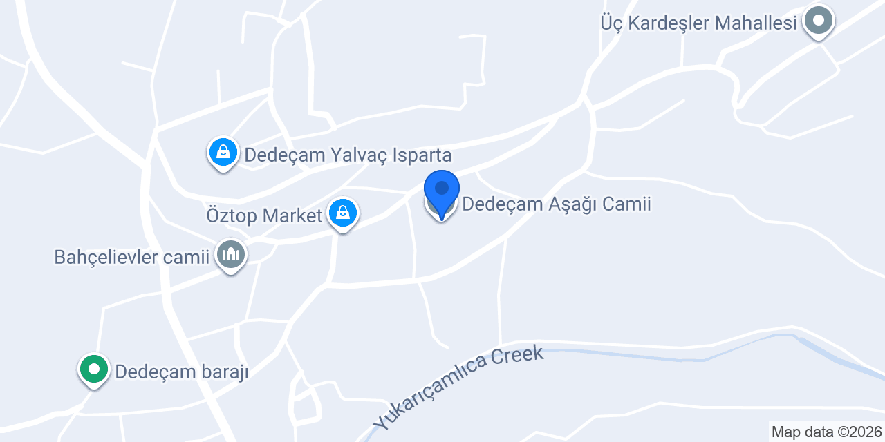 Ptt-dedeçam Şubesi konumu