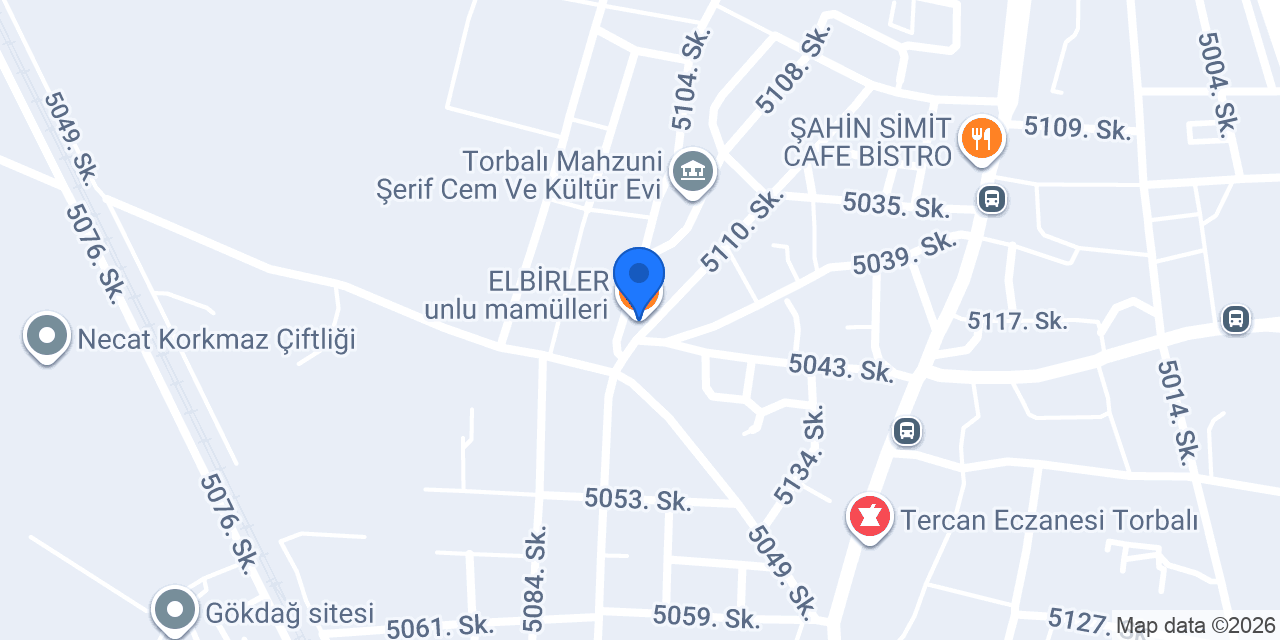ELBİRLER unlu mamülleri konumu