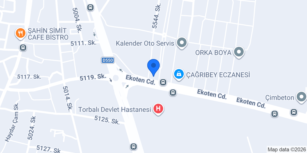 Sercan Otomotiv konumu