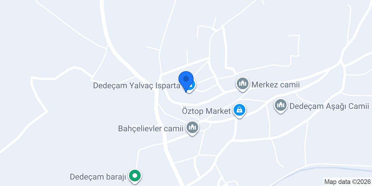 Dedeçam Yalvaç Isparta konumu
