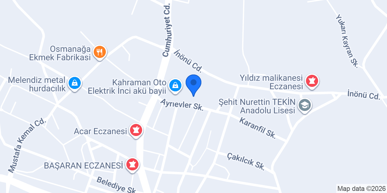 KAYA OTO LASTİK konumu