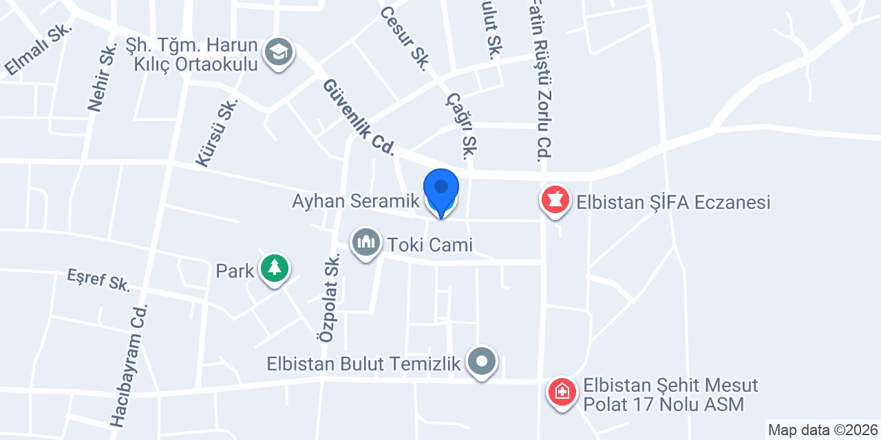 Ayhan Seramik konumu