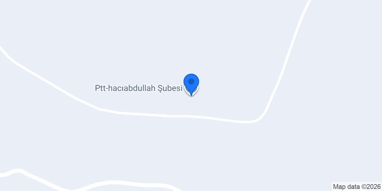 Ptt-hacıabdullah Şubesi konumu