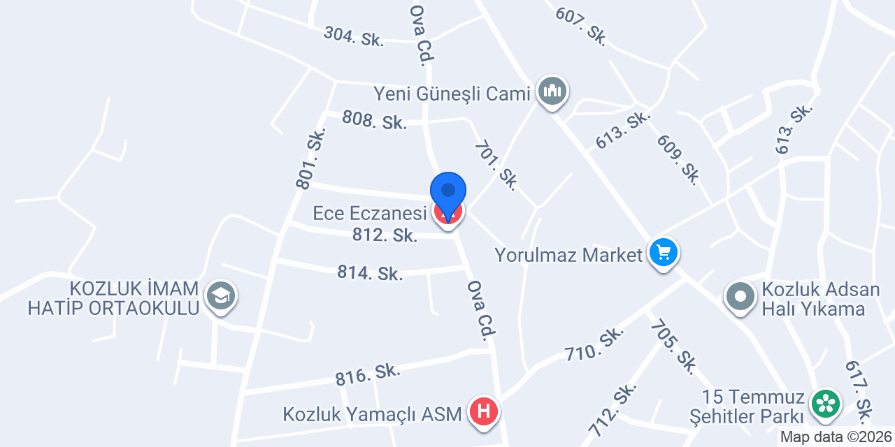 Tüzün Eczanesi konumu