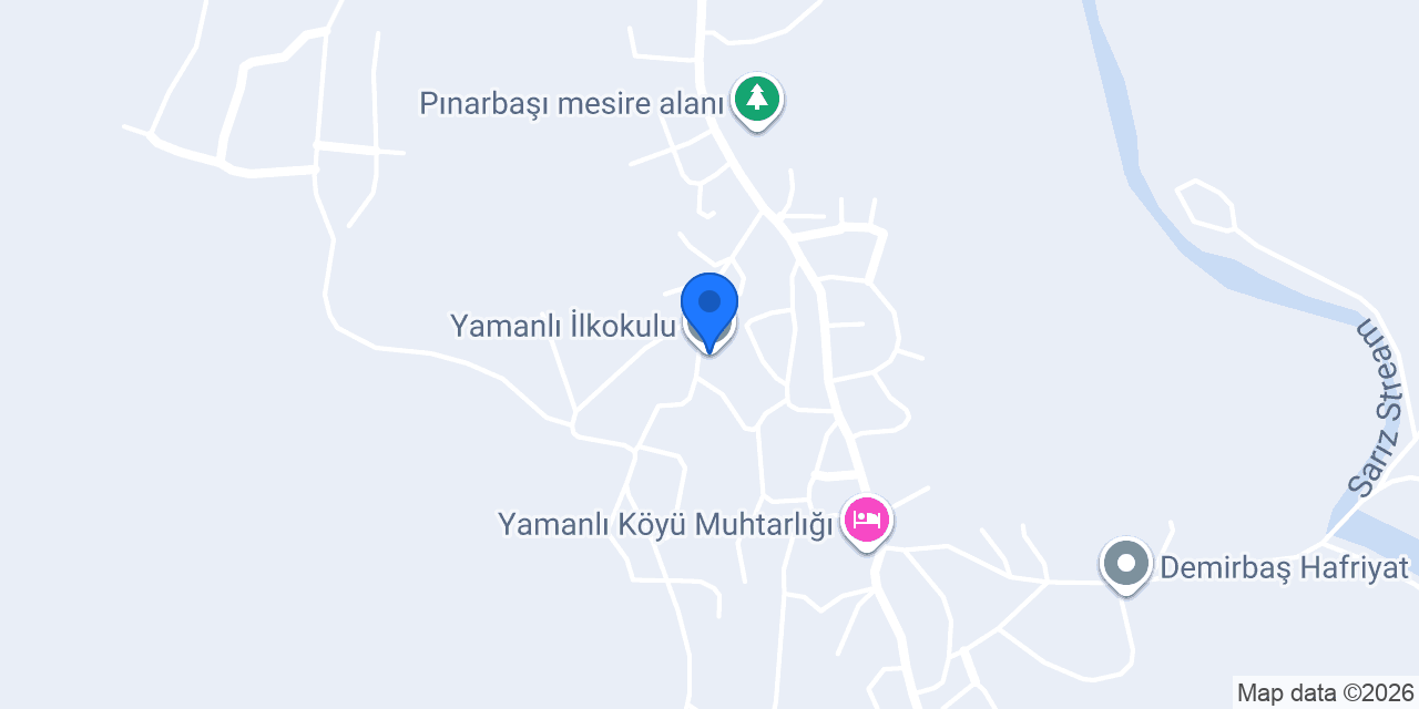 Yamanlı İlkokulu konumu