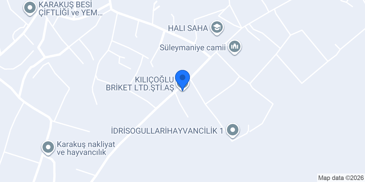 KILIÇOĞLU BRİKET LTD.ŞTİ.AŞ konumu