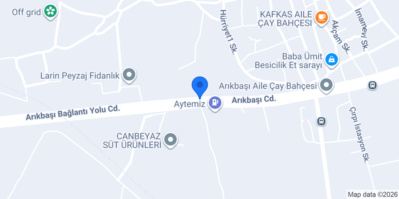Çağdaş oto yol servis konumu