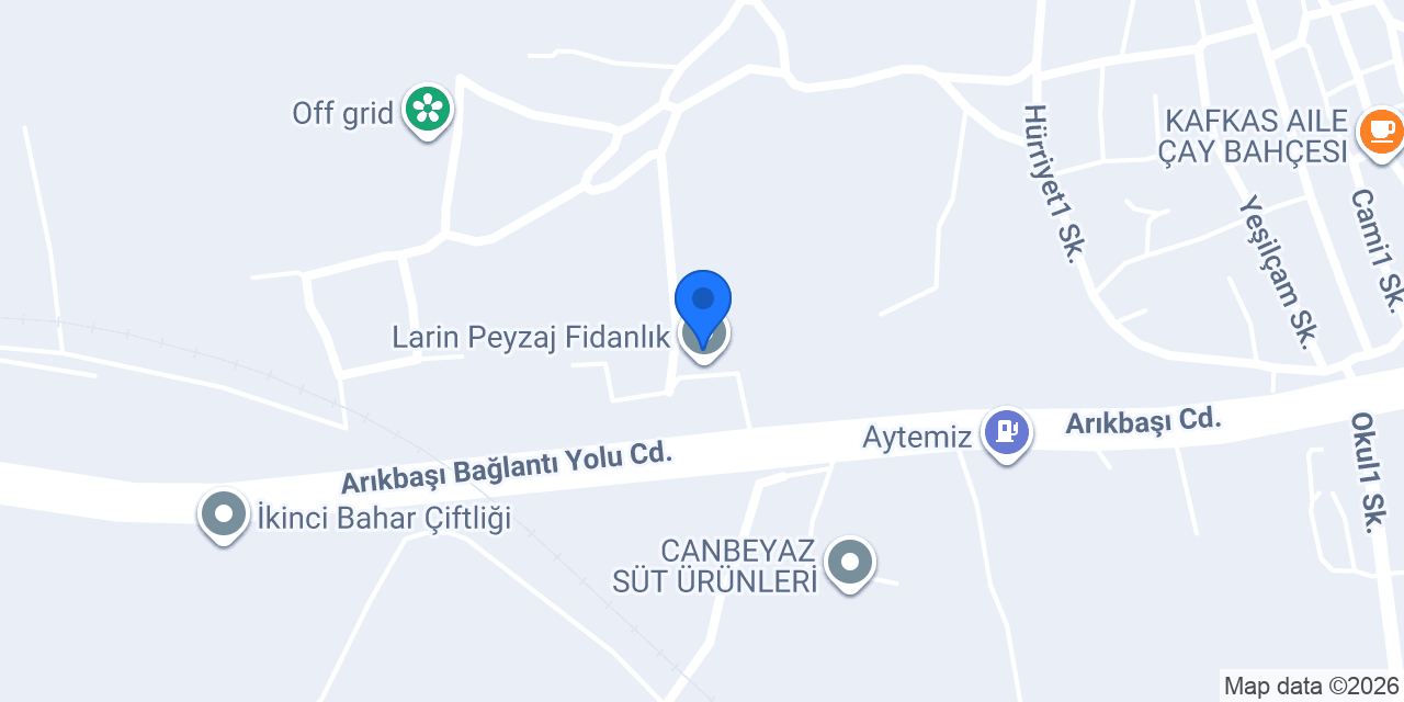 Larin Peyzaj Fidanlık konumu
