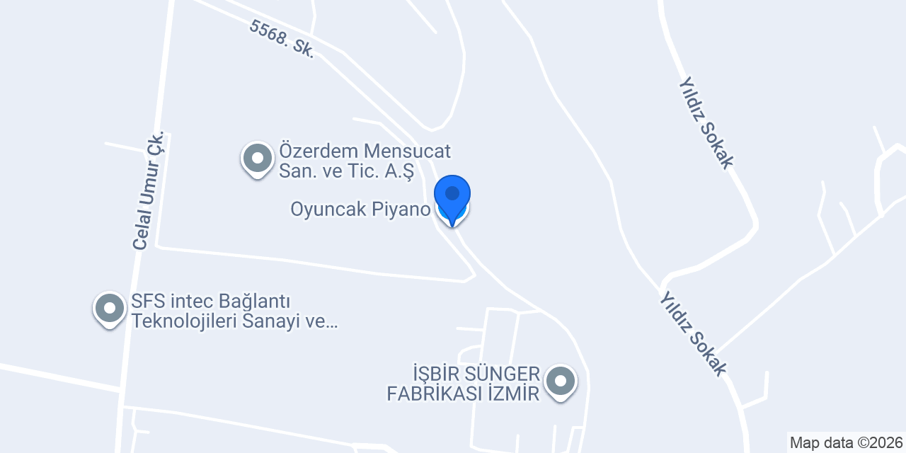 Oyuncak Piyano konumu