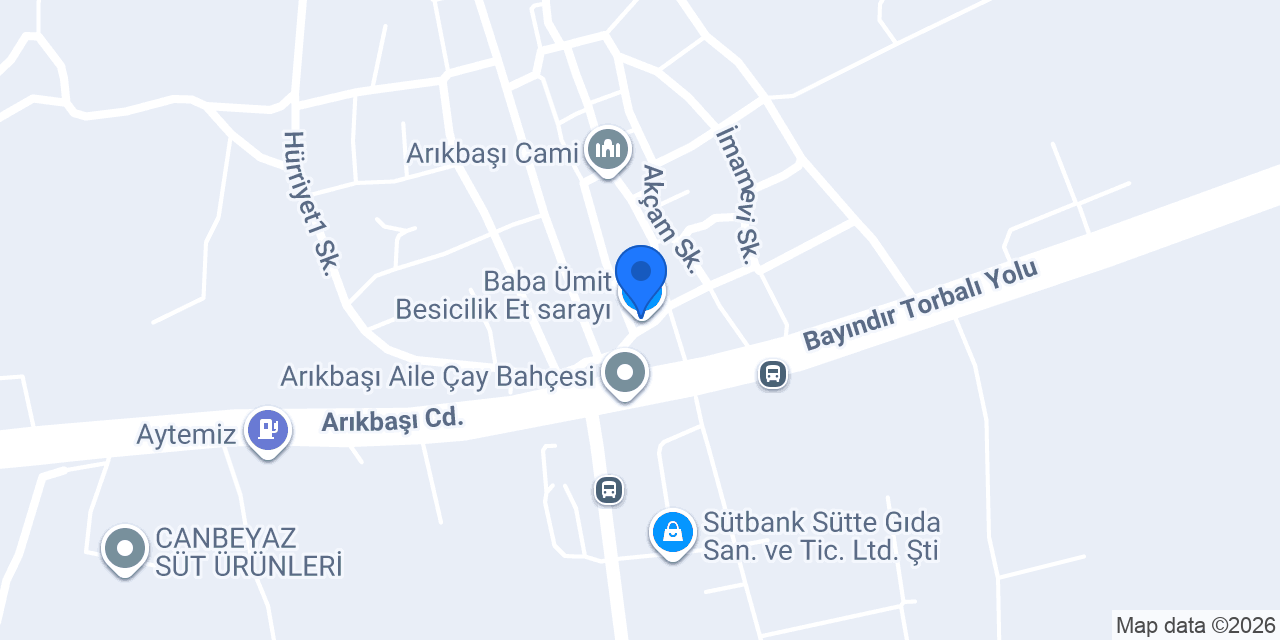 Baba Ümit Besicilik Et sarayı konumu