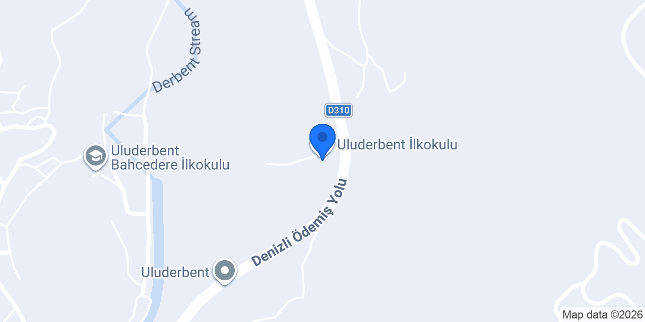 Uluderbent İlkokulu konumu