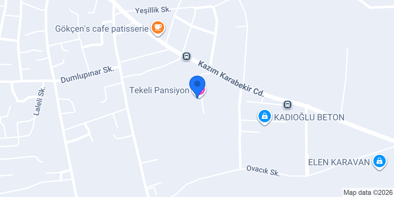 Tekeli Pansiyon konumu
