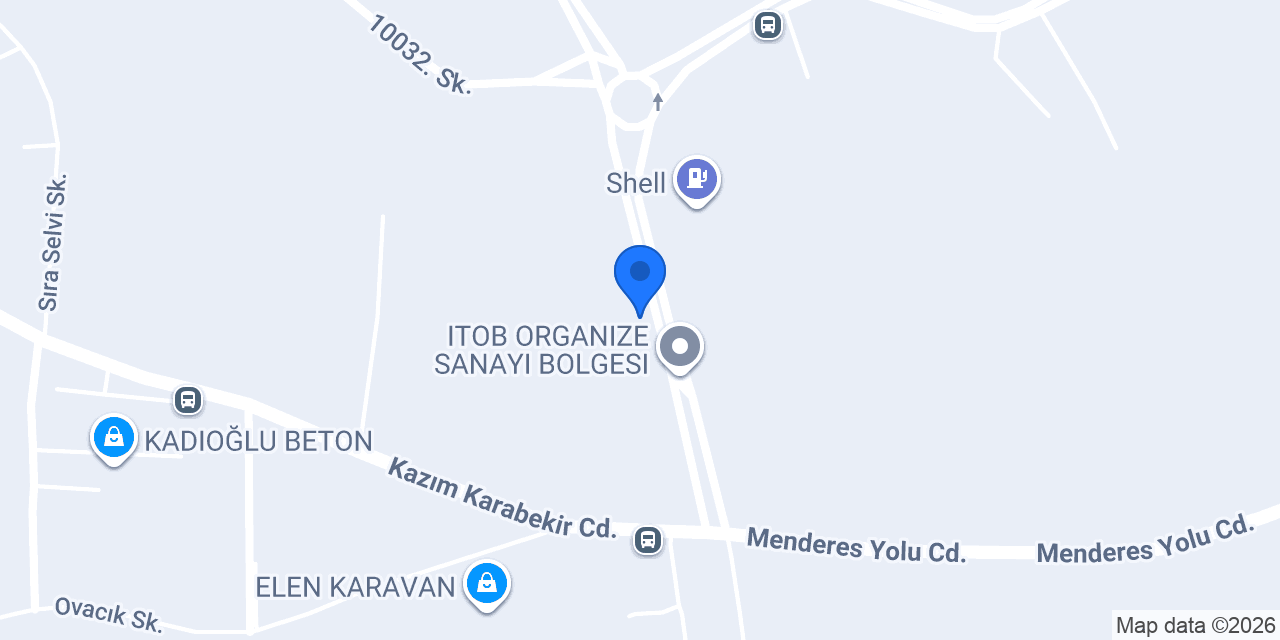 Halkbank İTOB İzmir Şubesi konumu