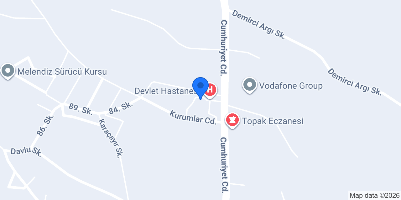Çiftlik Eczanesi konumu