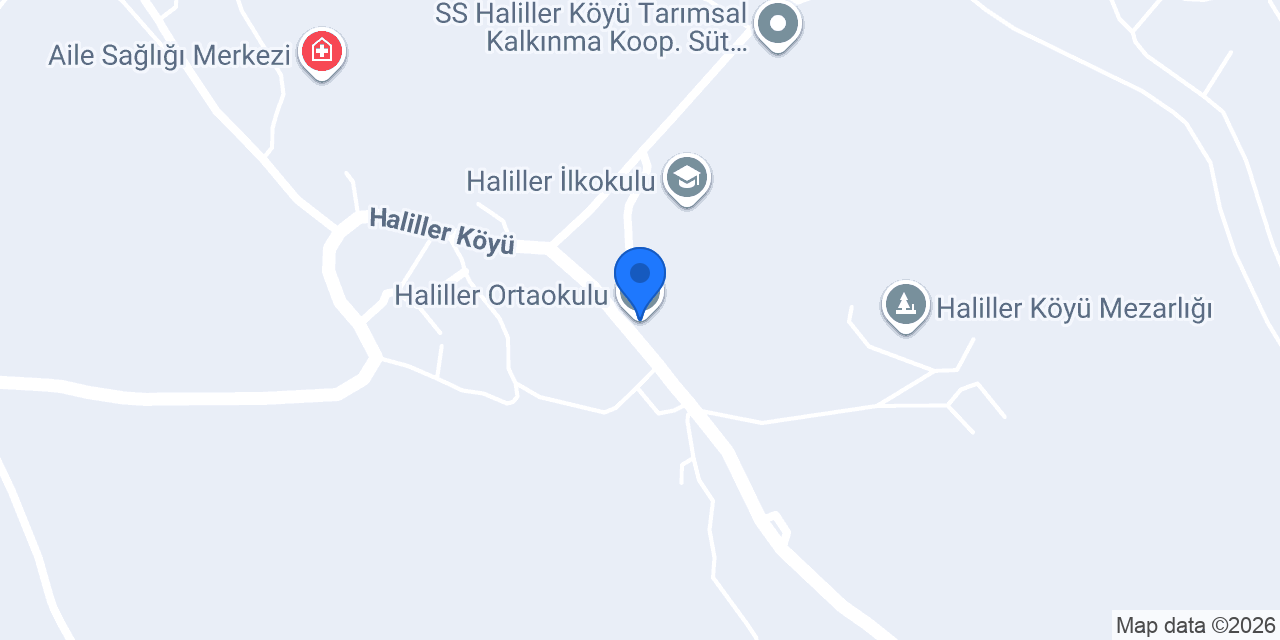 Haliller Ortaokulu konumu