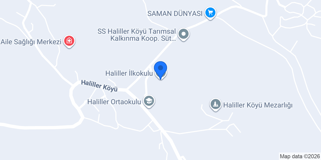 Haliller İlkokulu konumu